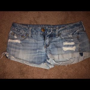 Blue jean shorts from American Eagle